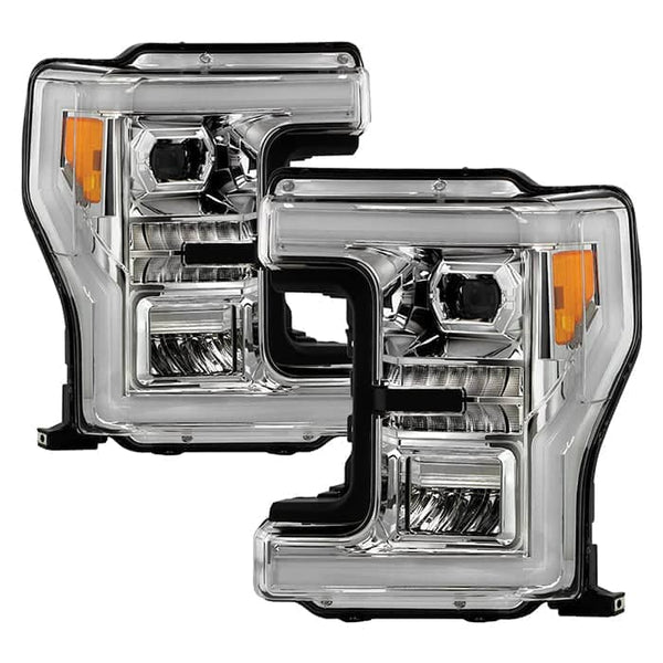Spyder Full LED Headlights with Welcome Light Function - Chrome