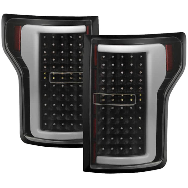 Spyder Xtune Black Smoke Light Bar LED Tail Lights | 2015-2017 Ford F150