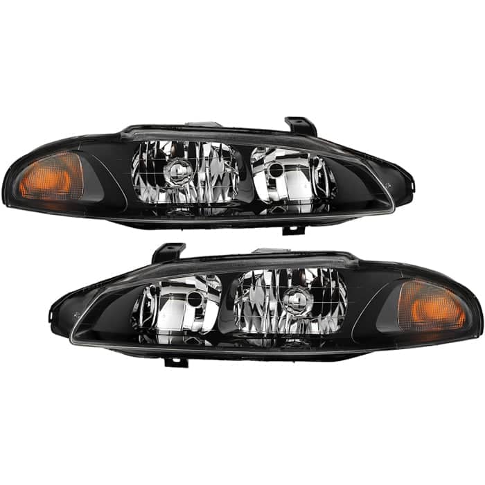Spyder Xtune OE Black OEM Style Headlights | 1997-1999 Mitsubishi Eclipse