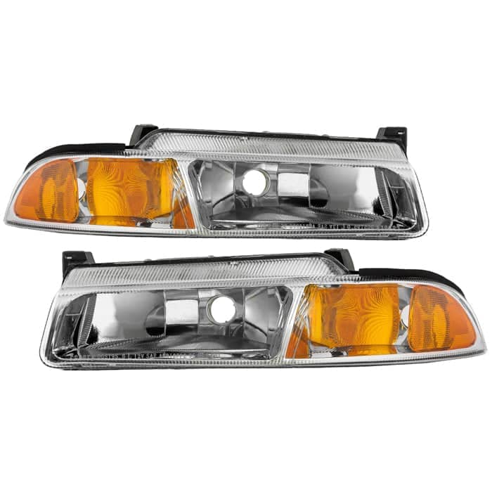 Spyder Xtune OE Chrome OEM Style Headlights | 1995-2000 Dodge STRATUS/1997-2000 Plymouth Breeze/Chrysler Cirrus