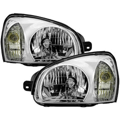 Spyder Xtune OE Chrome OEM Style Headlights | 2001-2003 Hyundai Santa FE (FITS BEFORE 7/14/03)