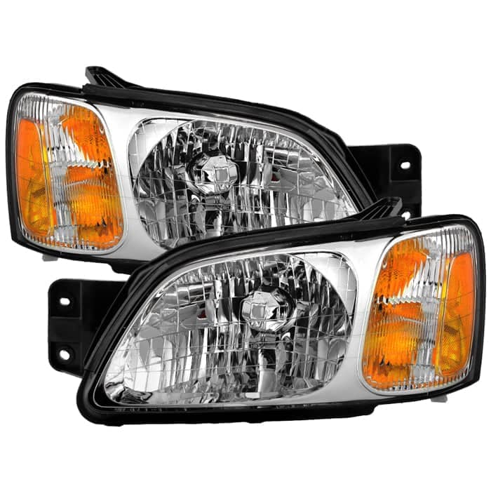 Spyder Xtune OE Chrome OEM Style Headlights | 2000-2004 Subaru Legacy GT/OUTBACK/2003-2006 Baja Without Sport Package
