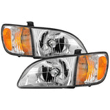 XTUNE OE CHROME OEM STYLE HEADLIGHTS W/CORNER SIGNAL LIGHTS | 2001-2003 TOYOTA SIENNA