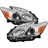 XTUNE OE CHROME OEM STYLE HEADLIGHTS | 2012-2015 TOYOTA PRIUS