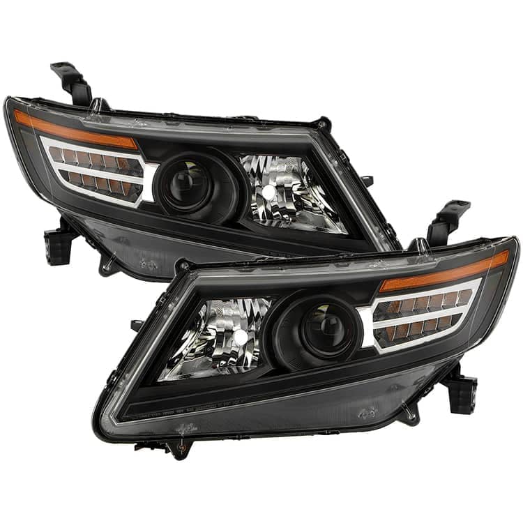 Spyder Xtune Akkon Black Projector Headlights W/Sequential Turn Signal | 2011-2017 Honda Odyssey