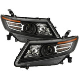 XTUNE AKKON BLACK PROJECTOR HEADLIGHTS W/SEQUENTIAL TURN SIGNAL | 2011-2017 HONDA ODYSSEY