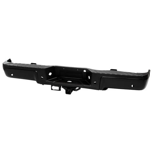 Spyder Xtune Black Rear Bumper Assembly | 2009-2014 Ford F150 Styleside W/Parking Sensor Holes