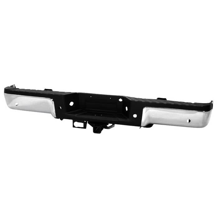 Spyder Xtune Chrome Rear Bumper Assembly | 2009-2014 Ford F150 Styleside W/Parking Sensor Holes (SPY-9947735)