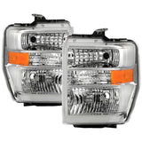 XTUNE POE CHROME CRYSTAL HEADLIGHTS | 2008-2019 SUPERDUTY