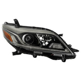 Spyder Gun Metal Housing Projector Headlight - OE Right