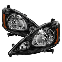 Spyder Xtune OE Black Halogen Headlights | 2009-2011 Honda Fit Sport