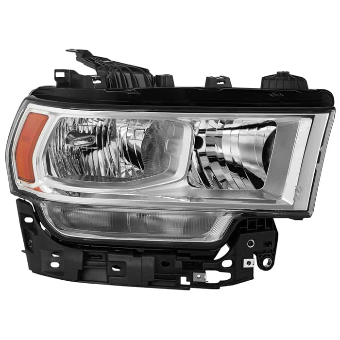 Spyder Xtune Poe Chrome Bezel Halogen Headlight | 2019-2024 Ram 2500 Passenger Side