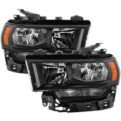 Spyder Xtune Poe Black Bezel Halogen Headlights | 2019-2024 Ram 2500