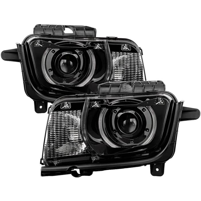 Spyder Xtune Poe Halogen LED Black Projector Headlight | 2010-2013 Chevrolet Camaro