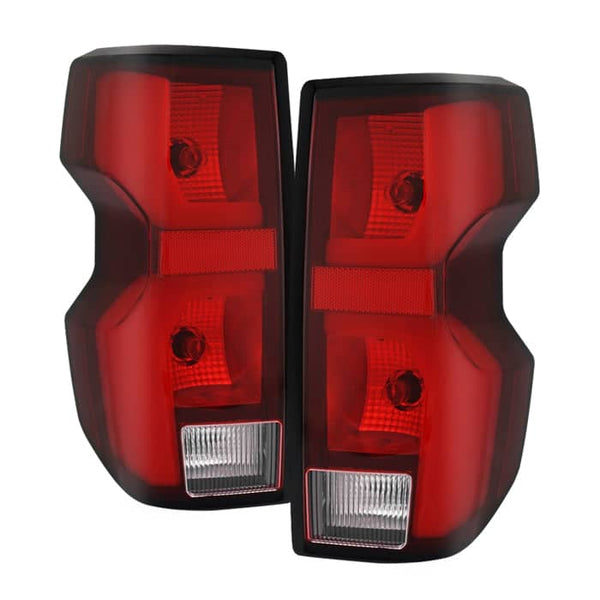 Spyder Xtune Poe Red Clear LED Tail Lights | 2023-2025 Chevrolet Colorado