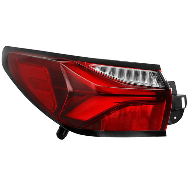 Spyder Xtune Poe Outer Red Clear LED Tail Light | 2019-2022 Chevrolet Blazer Driver Side