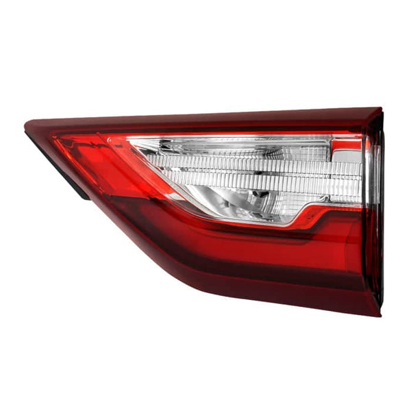 Spyder Xtune Poe Inner Red Clear LED Tail Light | 2018-2021 Chevrolet Traverse Passenger Side