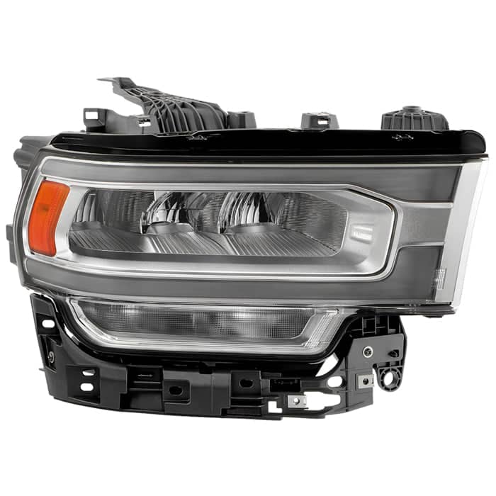 Spyder Xtune Poe Chrome Bezel Headlight | 2019-2024 Ram 2500/3500 Passenger Side
