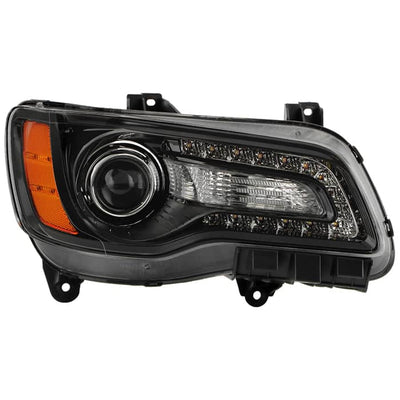 Spyder Xtune Poe Black Bezel Projector Headlight | 2011-2014 Chrysler 300 Passenger Side