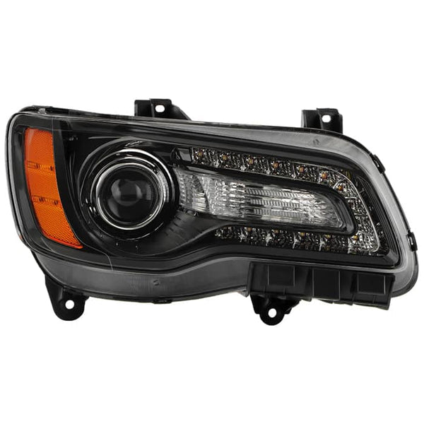Spyder Xtune Poe Black Bezel Projector Headlight | 2011-2014 Chrysler 300 Passenger Side