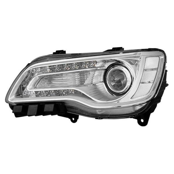 Spyder Xtune Poe Chrome Bezel Projector Headlight | 2011-2014 Chrysler 300 Driver Side