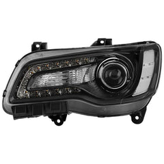 Spyder Xtune Poe Black Bezel Projector Headlight | 2015-2023 Chrysler 300 Driver Side