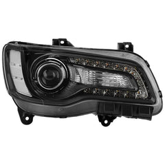 Spyder Xtune Poe Black Bezel Projector Headlight | 2015-2023 Chrysler 300 Passenger Side