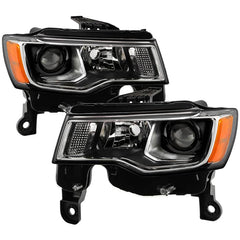 Spyder Xtune Poe Halogen Headlights | 2017-2021 Jeep Grand Cherokee