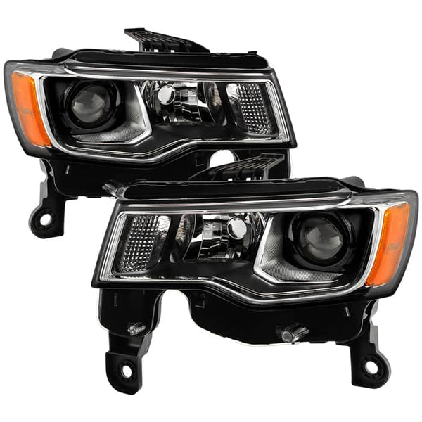 Spyder Xtune Poe Halogen Headlights | 2017-2021 Jeep Grand Cherokee