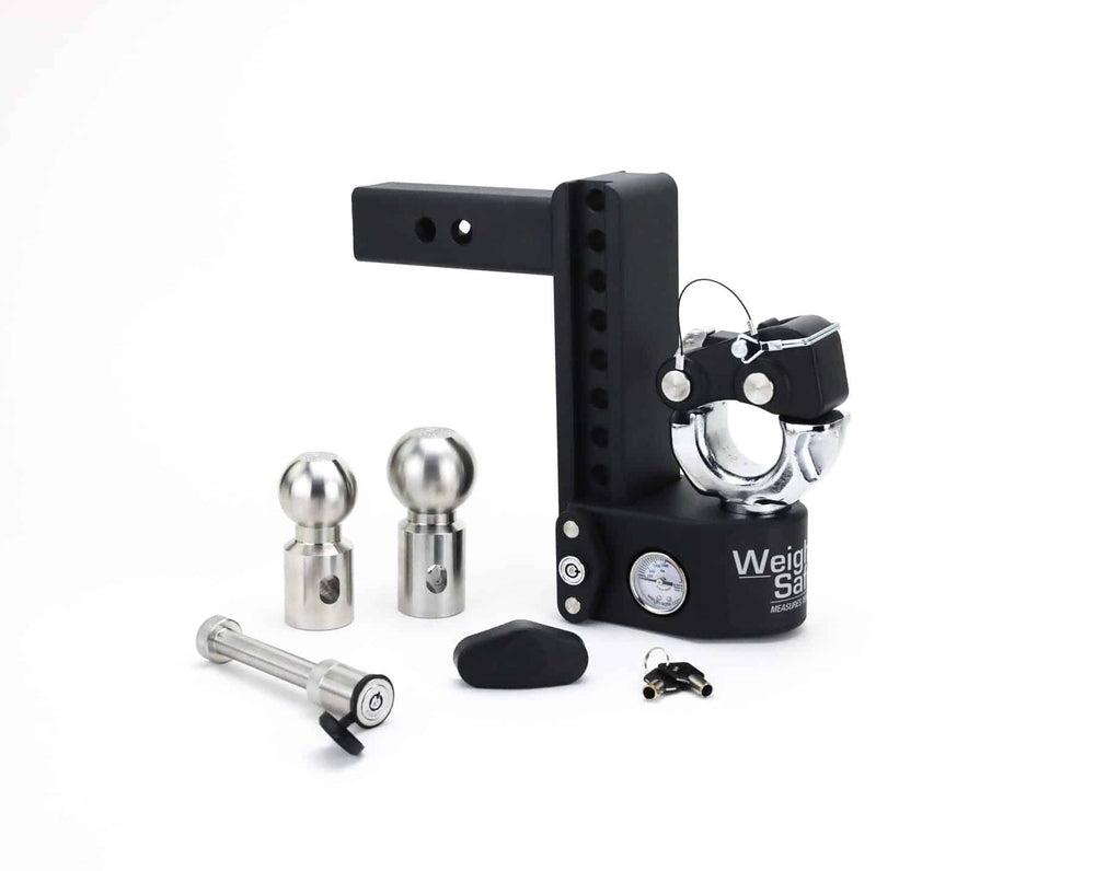 Weigh Safe Steel Weigh Safe 8" Drop 2" Shank With Towballs And Pintle Includes Ws05 Hitch