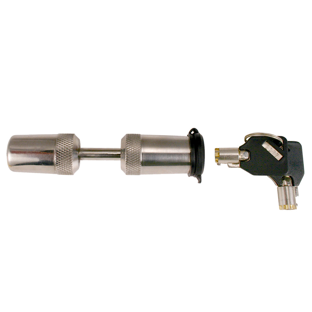 Trimax Locks Stainless Steel Couple Lock (Fits Couplers With Up To 7/8" Span)