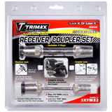 Trimax Locks Stainless Steel Sxt35/8In Receiver & Sxtc221/2In Span Coupler Lockka Set