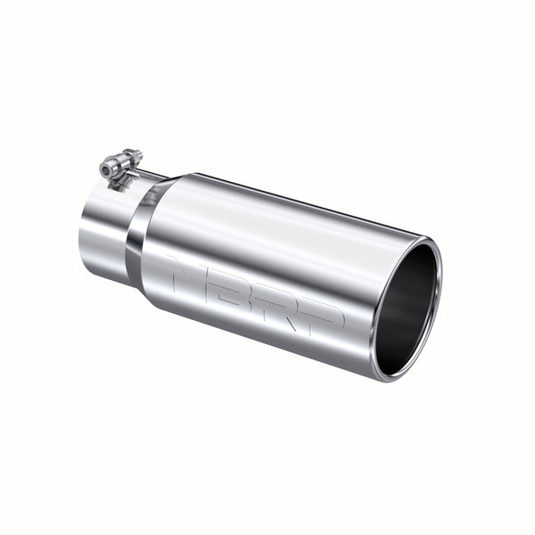 MBRP Tip. 5in. O.D. Rolled Straight 4in. inlet 12in. length. T304.