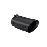 MBRP Inc. Universal Tip 5In O.d. Dual Wall Angled 4In Inlet 12In Length Black