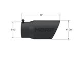 MBRP Inc. Tip 6In O.d. Angled Rolled End 5In Inlet 12In Length Black Coated