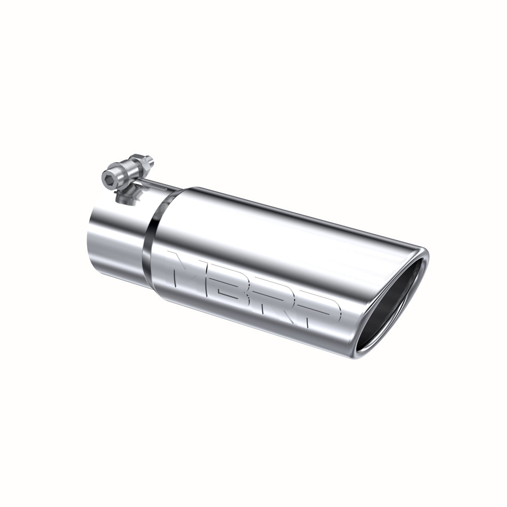 MBRP Tip. 3in. O.D. Angled Rolled End 3in. inlet 10in. length. T304.
