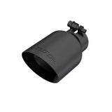 MBRP Inc. Universal Universal Tip 4In O.d. Dual Wall Angled 2 1/2In Inlet 8In Length Black