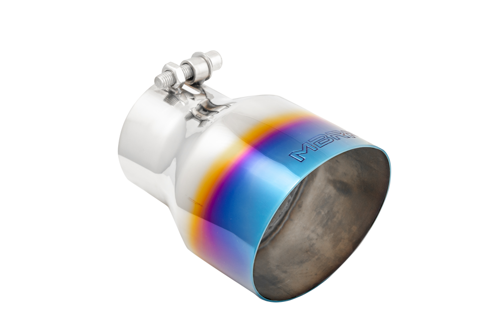 MBRP 3" Inlet Exhaust Tip. T304 Stainless Steel, Burnt End