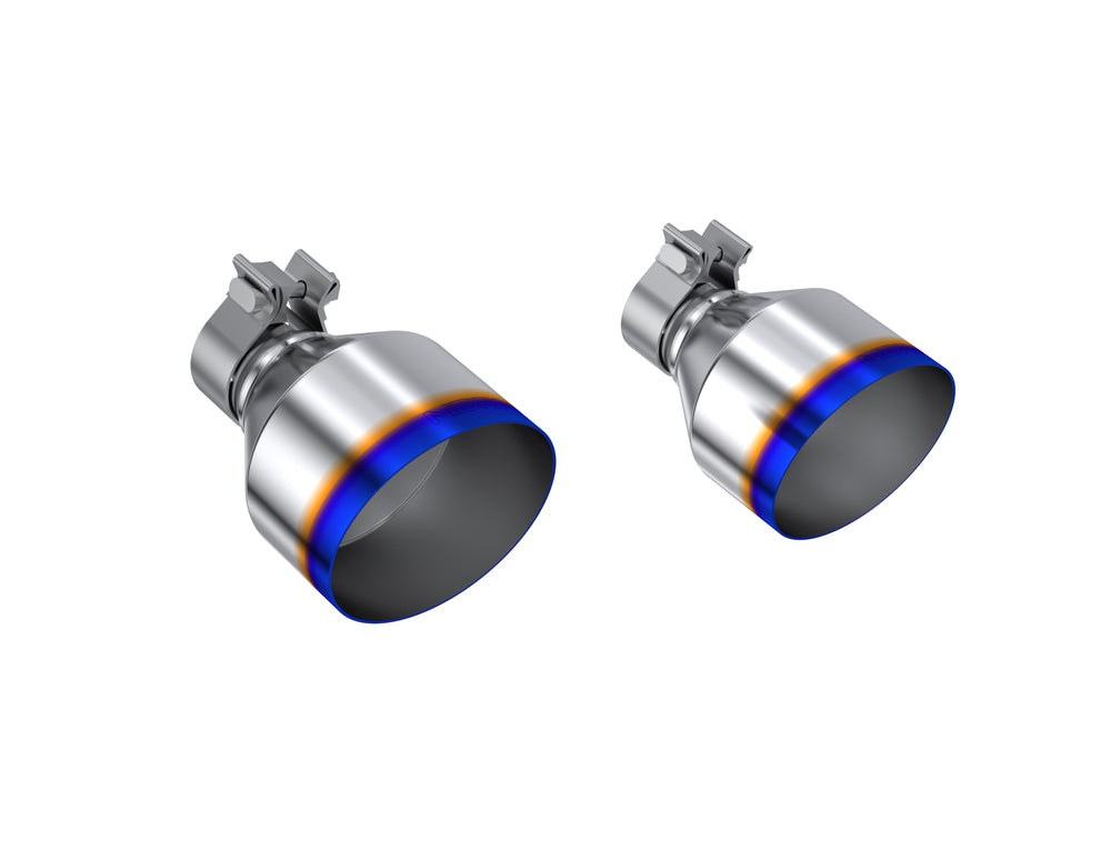 MBRP Exhaust Tip, 5in OD Out, 2.125in ID, 7.25in Length, Single Wall, BE T304
