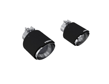 MBRP Exhaust Tip, 5in OD Out, 2.125in ID, 7.25in Length, Dual Wall, CF T304