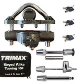 Trimax Locks Keyed Alike Universal Towing Kit