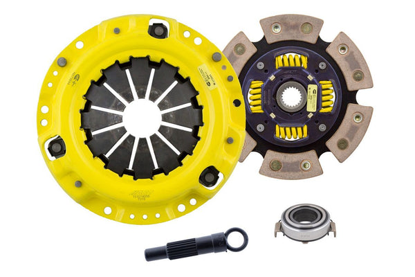 Advanced Clutch Ensemble d'embrayage ACT Heavy Duty, disque de course à moyeu amorti 6 patins (TL3-HDG6)