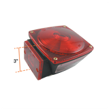 Uni-Bond Lighting Submersible Stt Trailer Lamp Red For Vehicle Under 80In Wide