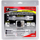 Trimax Locks T35/8In Receiver Lock & Tc331/2In Span Coupler Lockkeyed Alike Set
