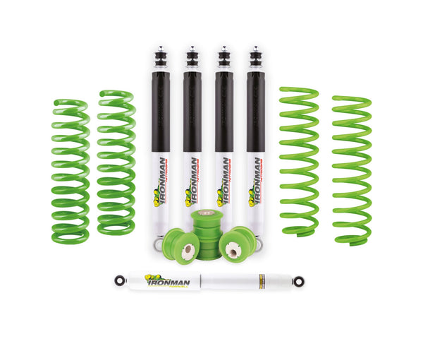 Ironman 4x4 Toyota 80 Series Land Cruiser/Lexus LX450 Nitro Gas 2" Suspension Kit - Stage 1 — 1990-1997 LHD Toyota Land Cruiser 80 Series (TOY024CBKGS1)