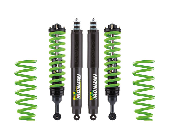 Ironman 4x4 Foam Cell Pro Prebuilt Front Coilovers Green 2" Lift Heavy Load (110-240LBS) - TOY088CCKP12S1P-G