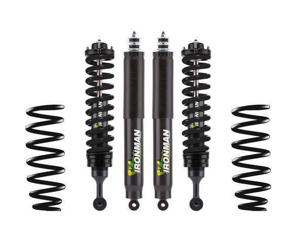 Ironman 4x4 Foam Cell Pro Prebuilt Front Coilovers Black 2" Lift Medium Load (0-110LBS) - TOY088BCKP12S1P-B