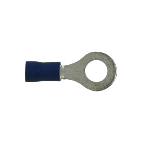 Uni-Bond Lighting (100/Pack) Insulated Ring Terminals Blue 1614 Ga Stud 1/4"