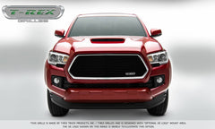 T-Rex Black Billet Grille Insert - 16-23 Tacoma Without Logo Recess - Laser Billet Series