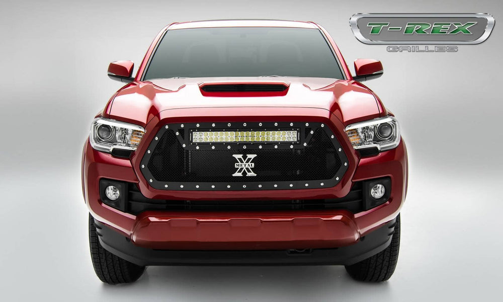 T-Rex Torch Black Mesh Lighted LED Grille - 16-23 Tacoma Includes Harness